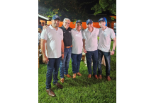 Virgílio Cortez, Willian, Francisco Helder (Chicão), Luiz Mário  e João Vítor no  3° Gir Leiteiro do Chicão