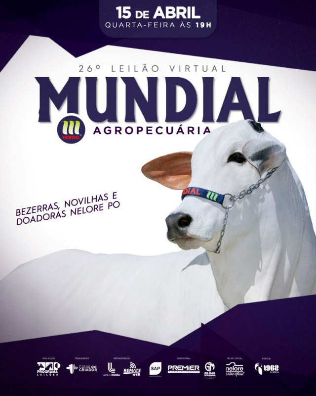 26º Leilão Virtual Mundial Agropecuária