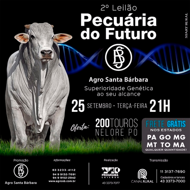 2° Leilão Pecuária do Futuro - Agro Santa Bárbara
