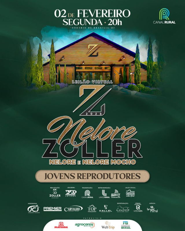 Leilão Virtual Nelore Zoller - Jovens Reprodutores