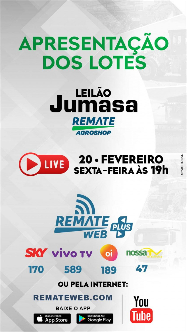 Apresentação dos Lotes - Leilão Virtual Jumasa