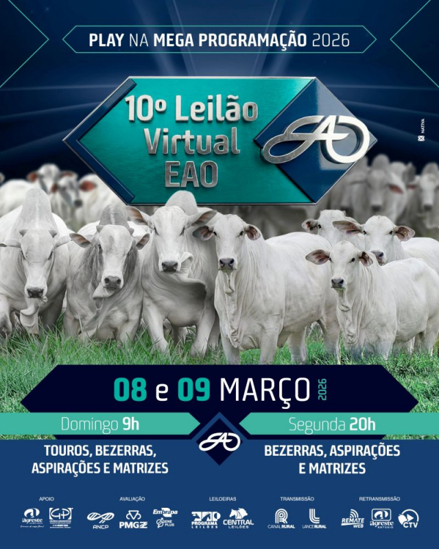 10º Leilão Virtual EAO - Touros, Matrizes e Bezerras