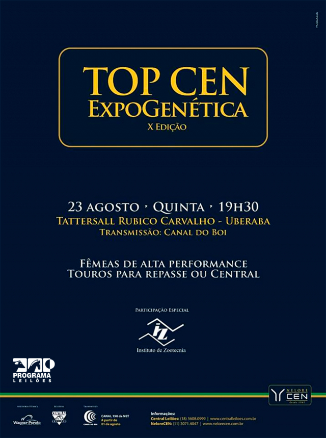 Leilão Top Cen - X Edição