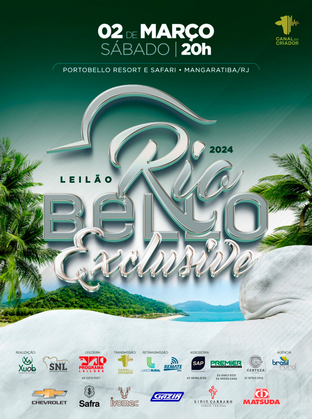 Leilão Rio Bello 2024 - Exclusive