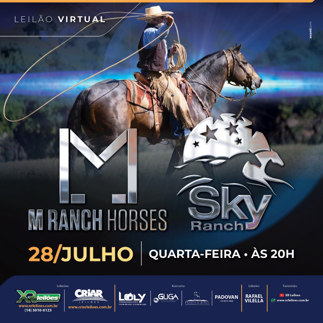 Leilão Virtual M Ranch Horses e Sky Ranch
