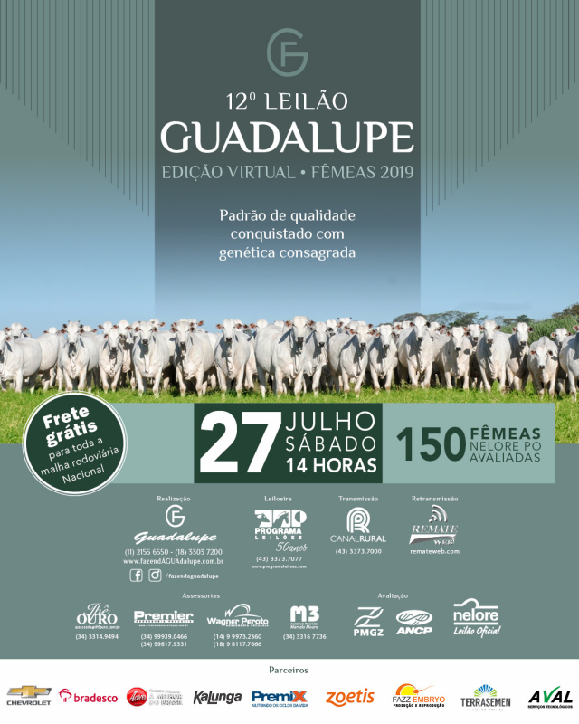 12° Leilão Guadalupe - Edição Virtual Fêmeas 2019