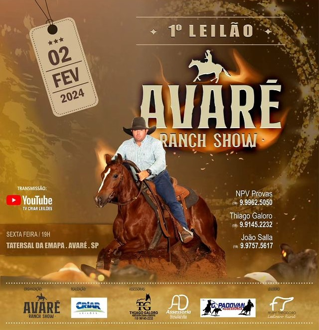 1° Leilão Avaré Ranch Show