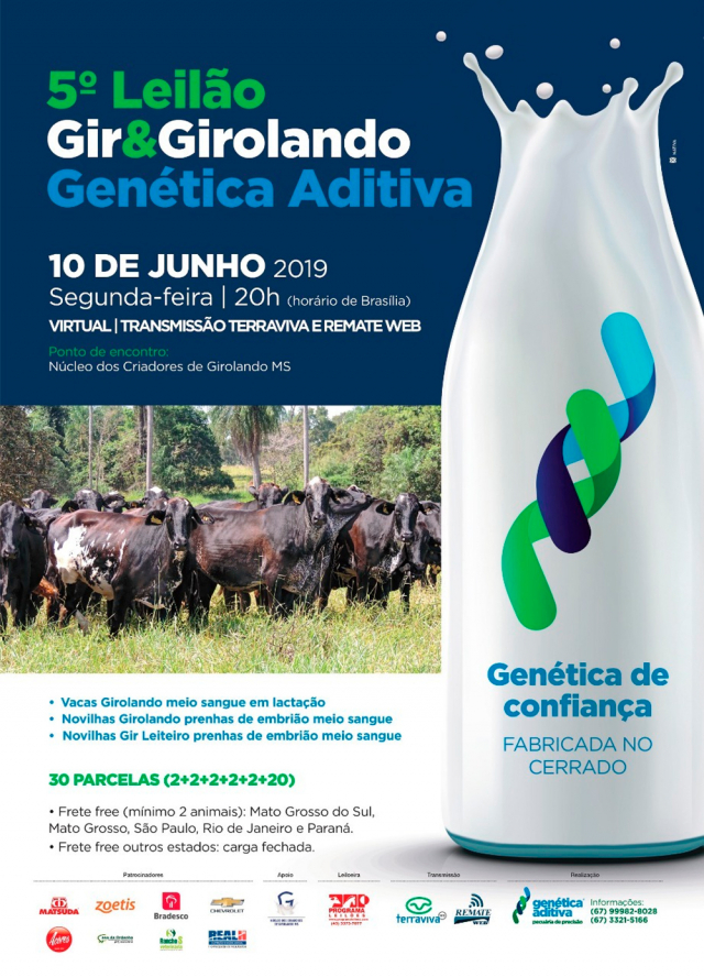 5° Leilão Virtual Gir & Girolando Genética Aditiva